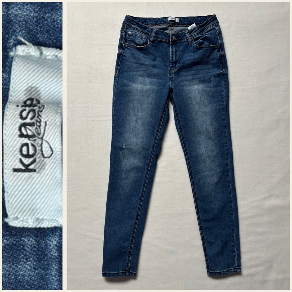 Kensie Jeans Women's Mid Rise Effortless Ankle Blue Denim Jeans Size 4/27